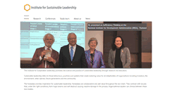 Desktop Screenshot of instituteforsustainableleadership.com